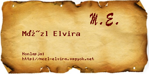 Mözl Elvira névjegykártya